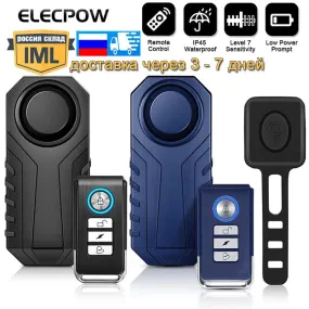 Elecpow Remote Control Bike Alarm Waterproof Motorcycle Electric