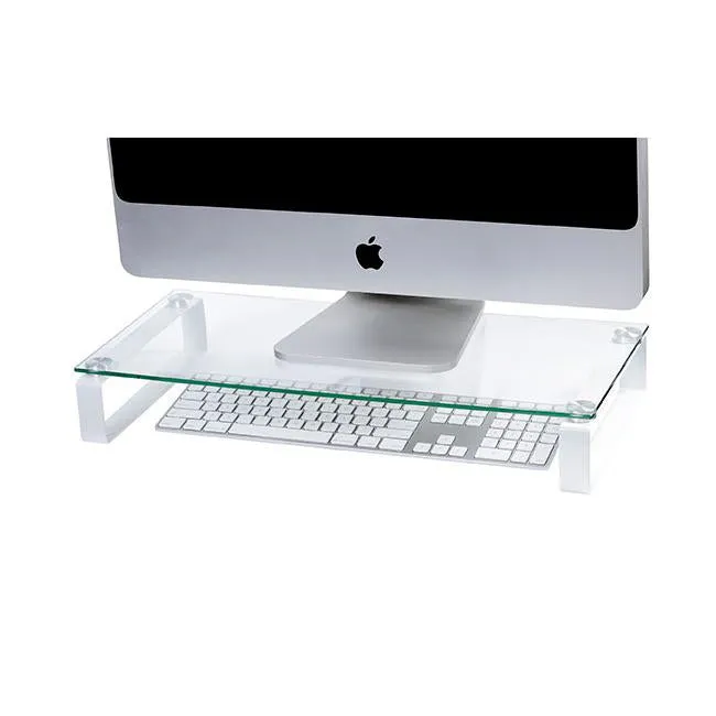 Esselte monitor stand glass 60cm white legs