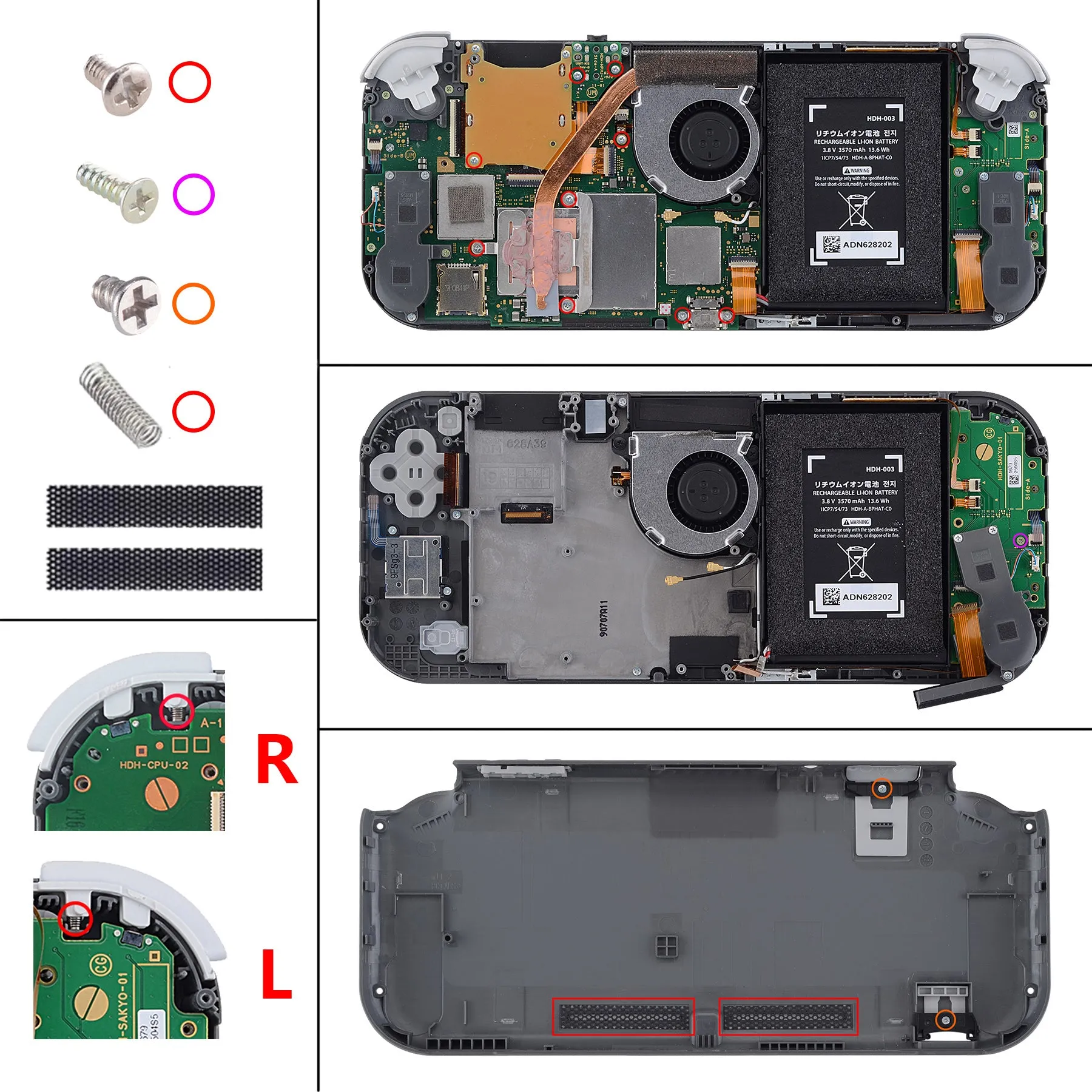 eXtremeRate Light Violet DIY Replacement Shell for Nintendo Switch Lite, NSL Handheld Controller Housing w/ Screen Protector, Custom Case Cover for Nintendo Switch Lite - DLP315