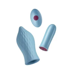 Femme Funn Versa Bullet w/Tongue Sleeve - Light Blue