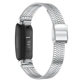 Fitbit Inspire 2 / Inspire 5 bead stainless steel watch strap - Silver