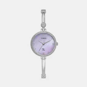 Fria Women's Mother Of Pearl Analog Brass Watch TWEL18400