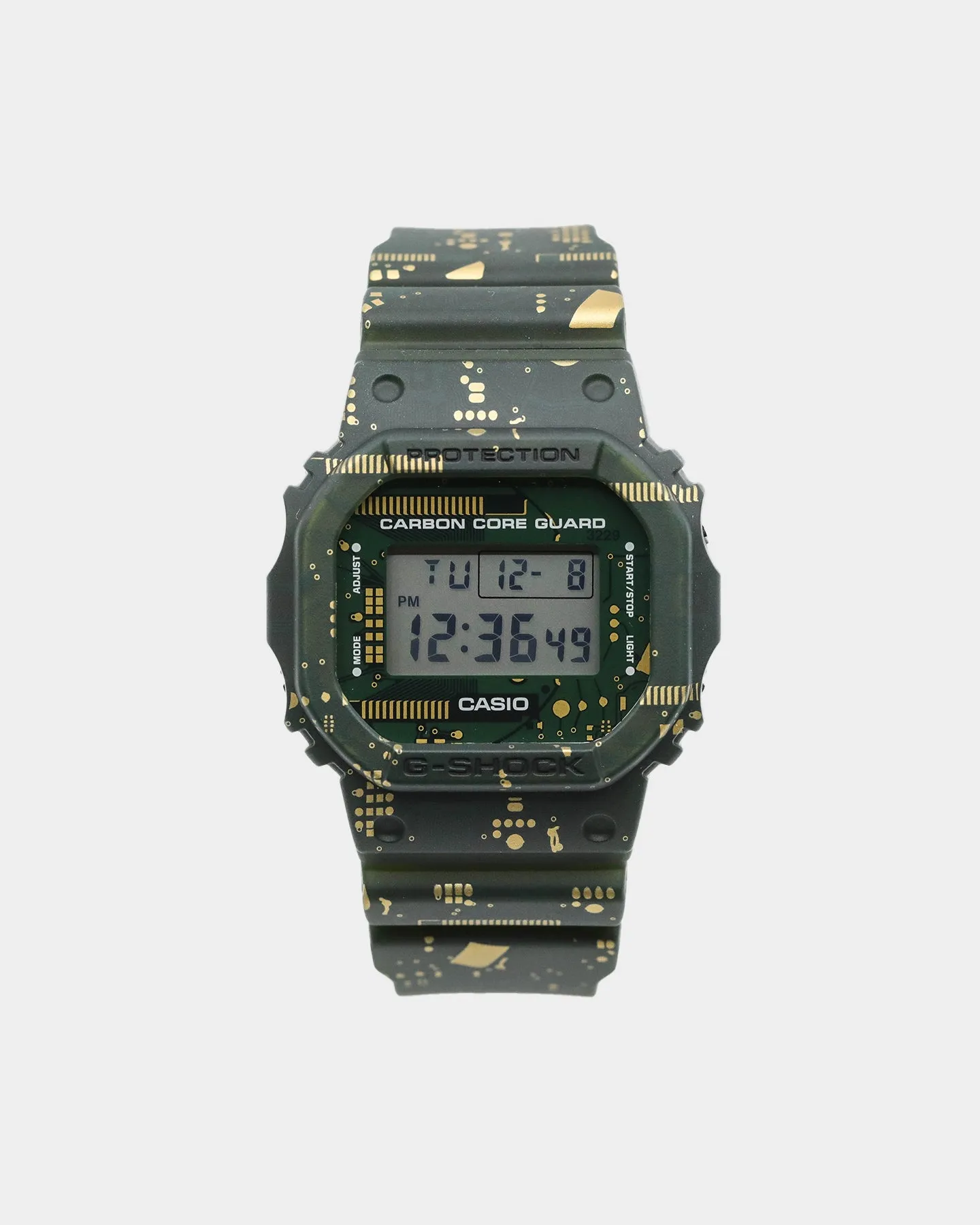 G-SHOCK Men's DWE-5600CC Circuit Board Camo Digital Watch Box Set Camo