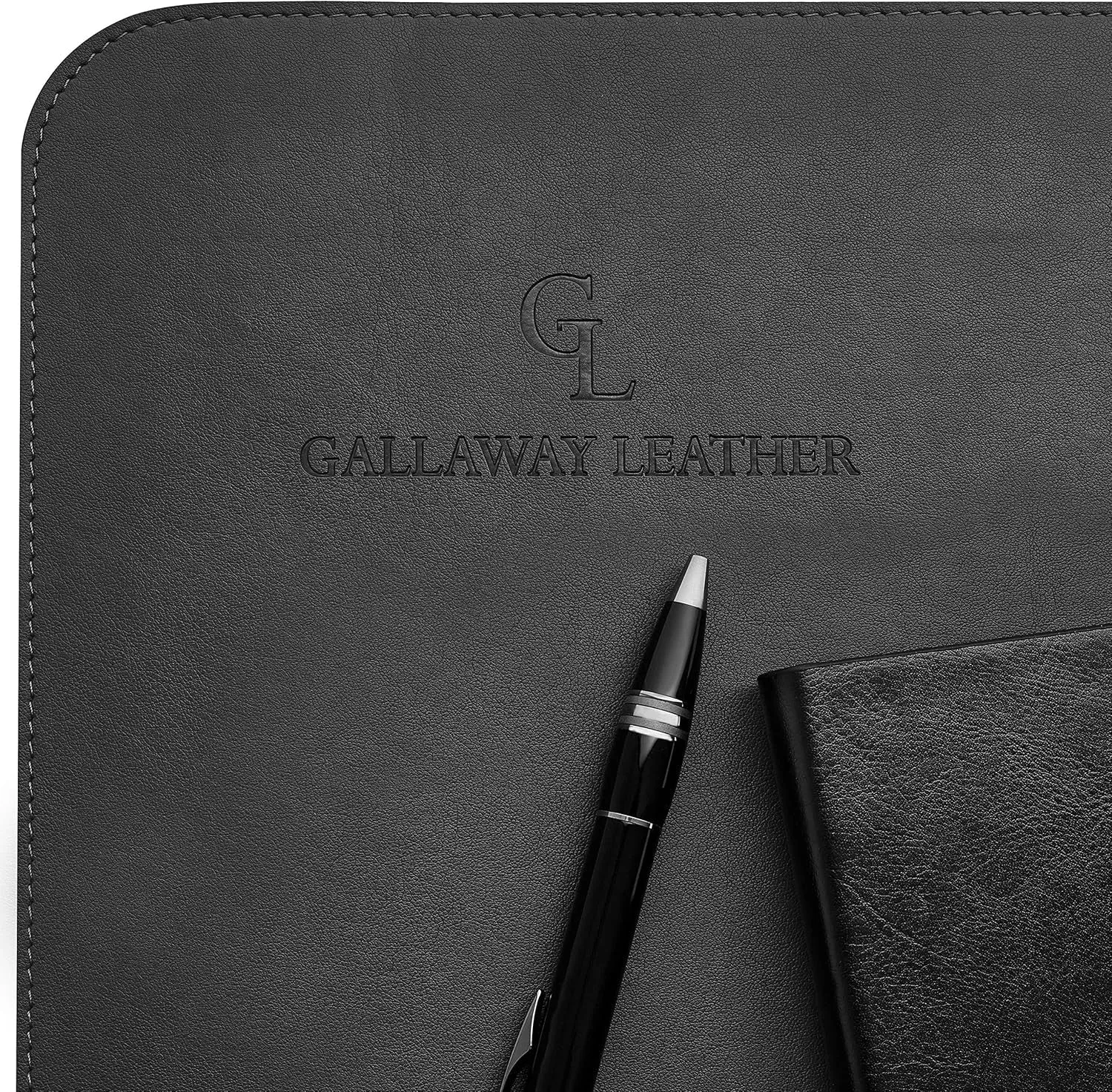 Gallaway Leather Desk Mat,Desk Writing Pad - Office Desk Pad, Large 36" X 17" Black, Desk Mats on Top of Desks, Gift Ready Elegant Computer Desk Mat Desk Cover Desk Pad Protector PU Leather