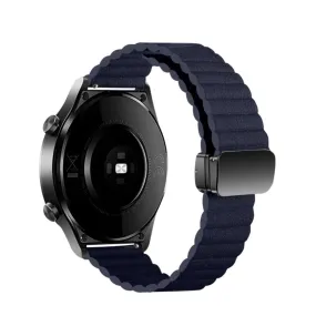 Garmin Approach S40 synthetic leather wristband with magnetic clasp (joint circumference: 170-220mm) - dark blue