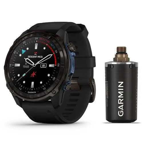 Garmin Descent Mk3i 51mm, Carbon Gray DLC Ti/Blk, Dive Computer with T2 Transmitter