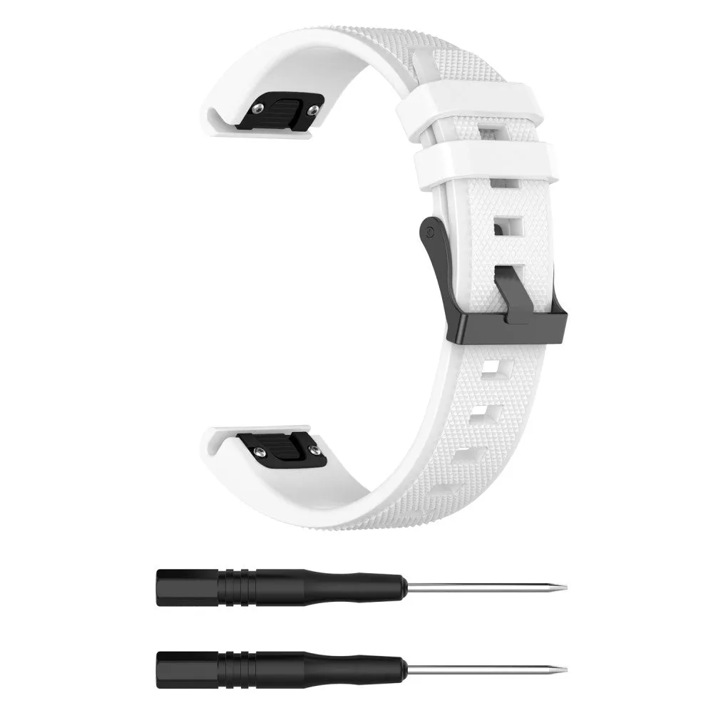 Garmin MARQ Aviator Performance Edition silicone sports bracelet with 22mm quick release (170-220 mm) - White