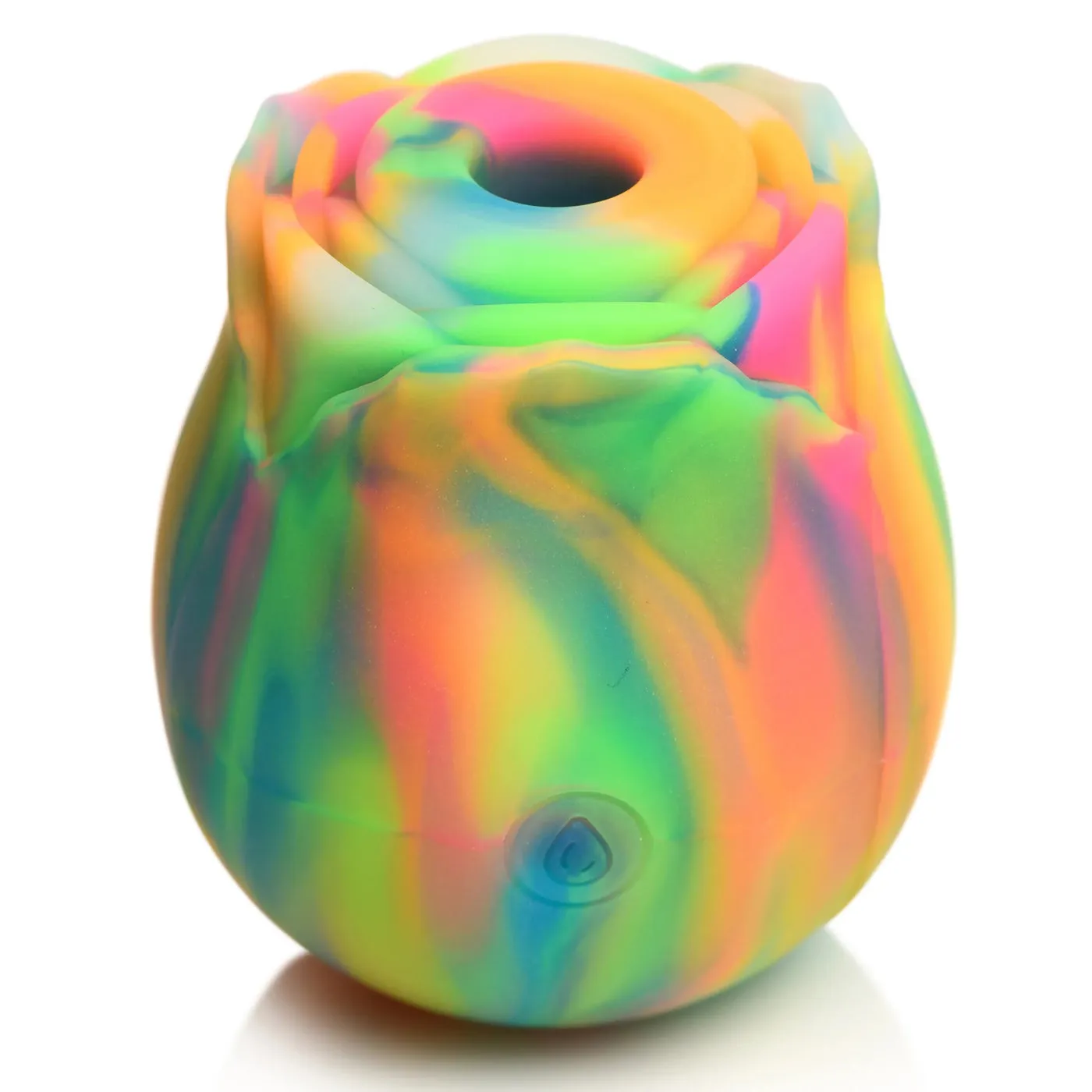 Glow Rose Glow-in-the-Dark Rose Clit Stimulator - Rainbow