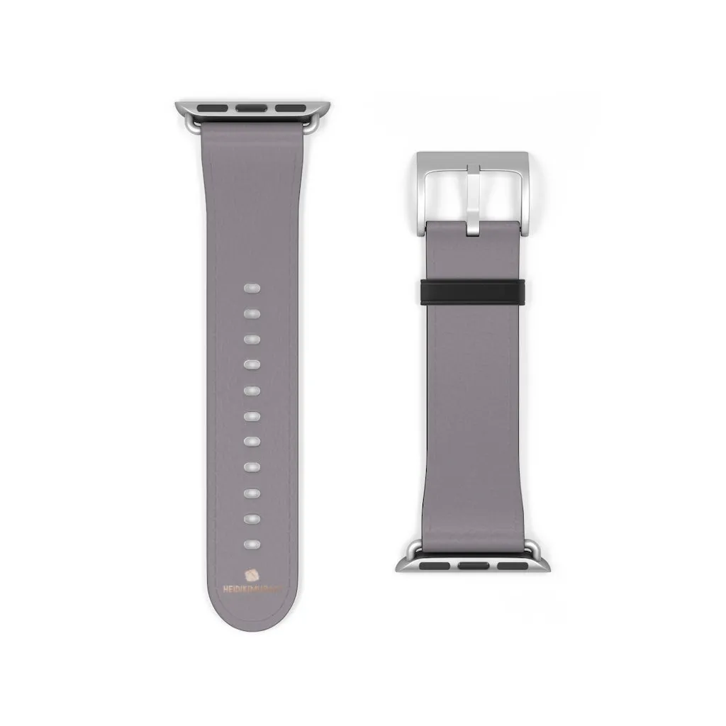 Gray Apple Watch Band, Minimalist Solid Color 38mm/42mm Watch Band Strap- Made in USA