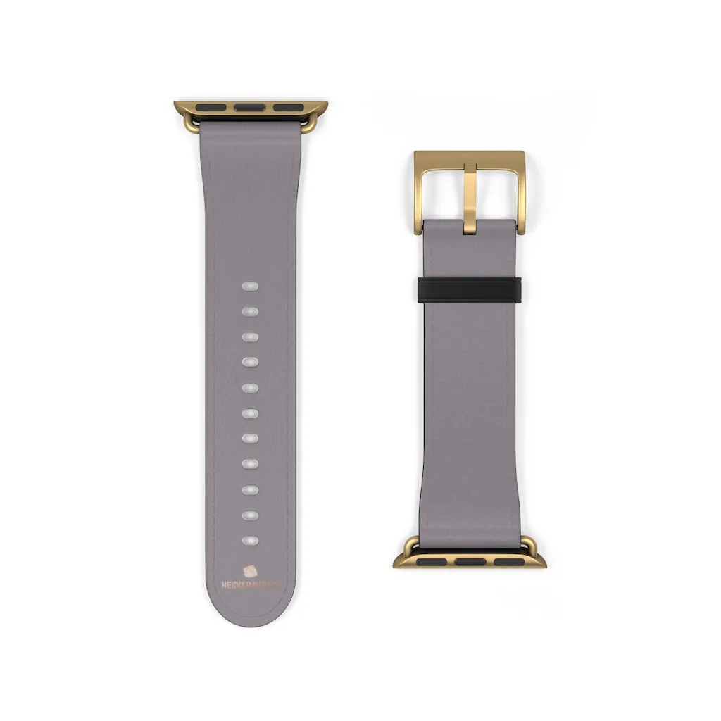 Gray Apple Watch Band, Minimalist Solid Color 38mm/42mm Watch Band Strap- Made in USA