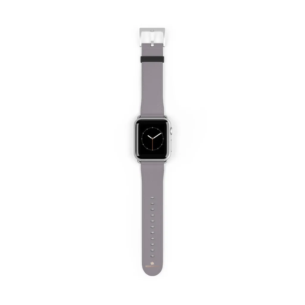 Gray Apple Watch Band, Minimalist Solid Color 38mm/42mm Watch Band Strap- Made in USA