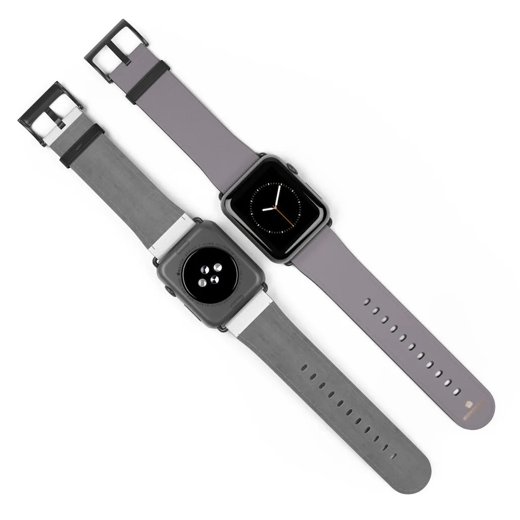 Gray Apple Watch Band, Minimalist Solid Color 38mm/42mm Watch Band Strap- Made in USA