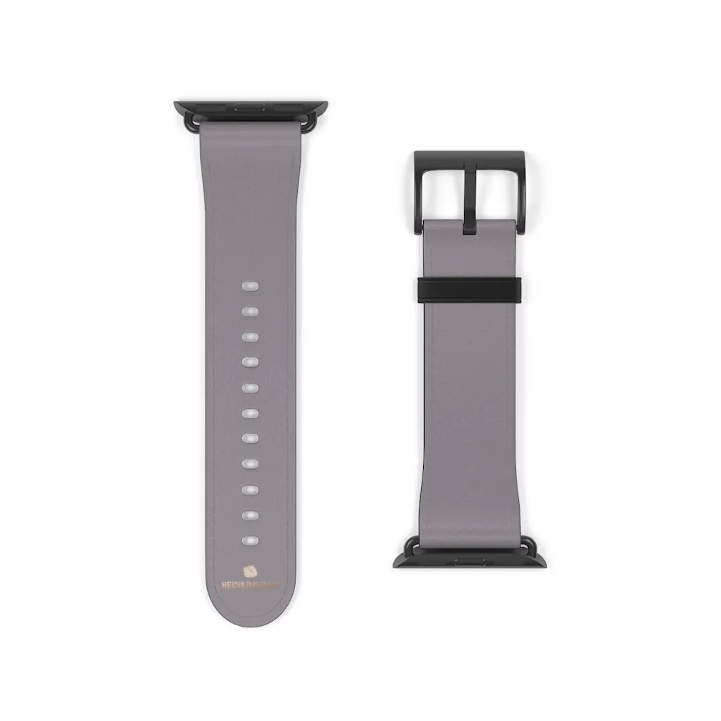 Gray Apple Watch Band, Minimalist Solid Color 38mm/42mm Watch Band Strap- Made in USA