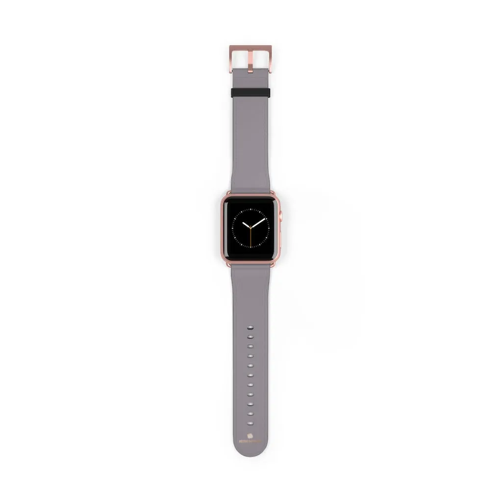 Gray Apple Watch Band, Minimalist Solid Color 38mm/42mm Watch Band Strap- Made in USA