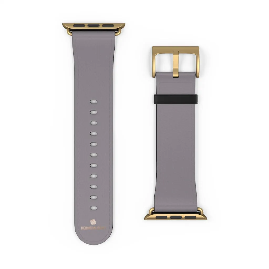 Gray Apple Watch Band, Minimalist Solid Color 38mm/42mm Watch Band Strap- Made in USA