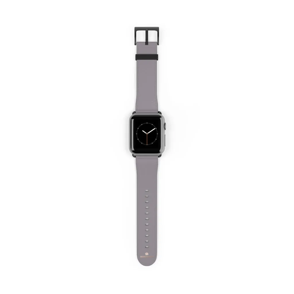 Gray Apple Watch Band, Minimalist Solid Color 38mm/42mm Watch Band Strap- Made in USA