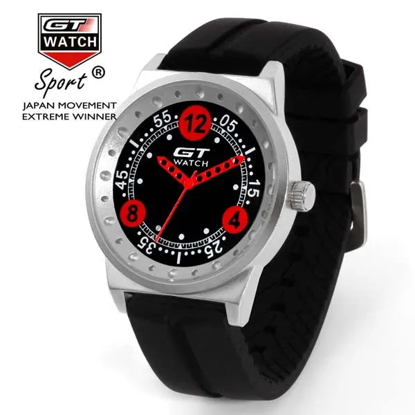 GT WATCH GT3 Racing Sports Speed Relojes Men's Fashion Wristwatch Men Military Pilots Montres Silicone Strap Japan Quartz Watch