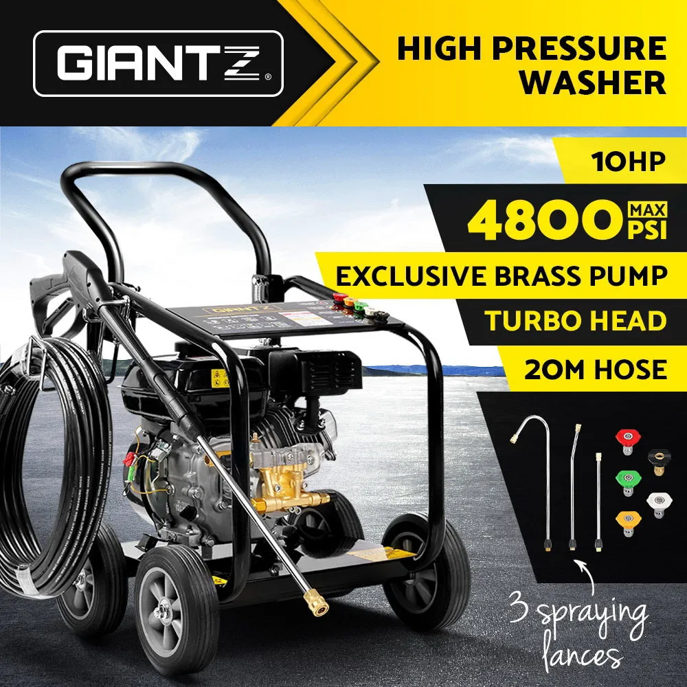 High Pressure Cleaner 20M Hose Petrol Washer Water Jet Hose Gurney