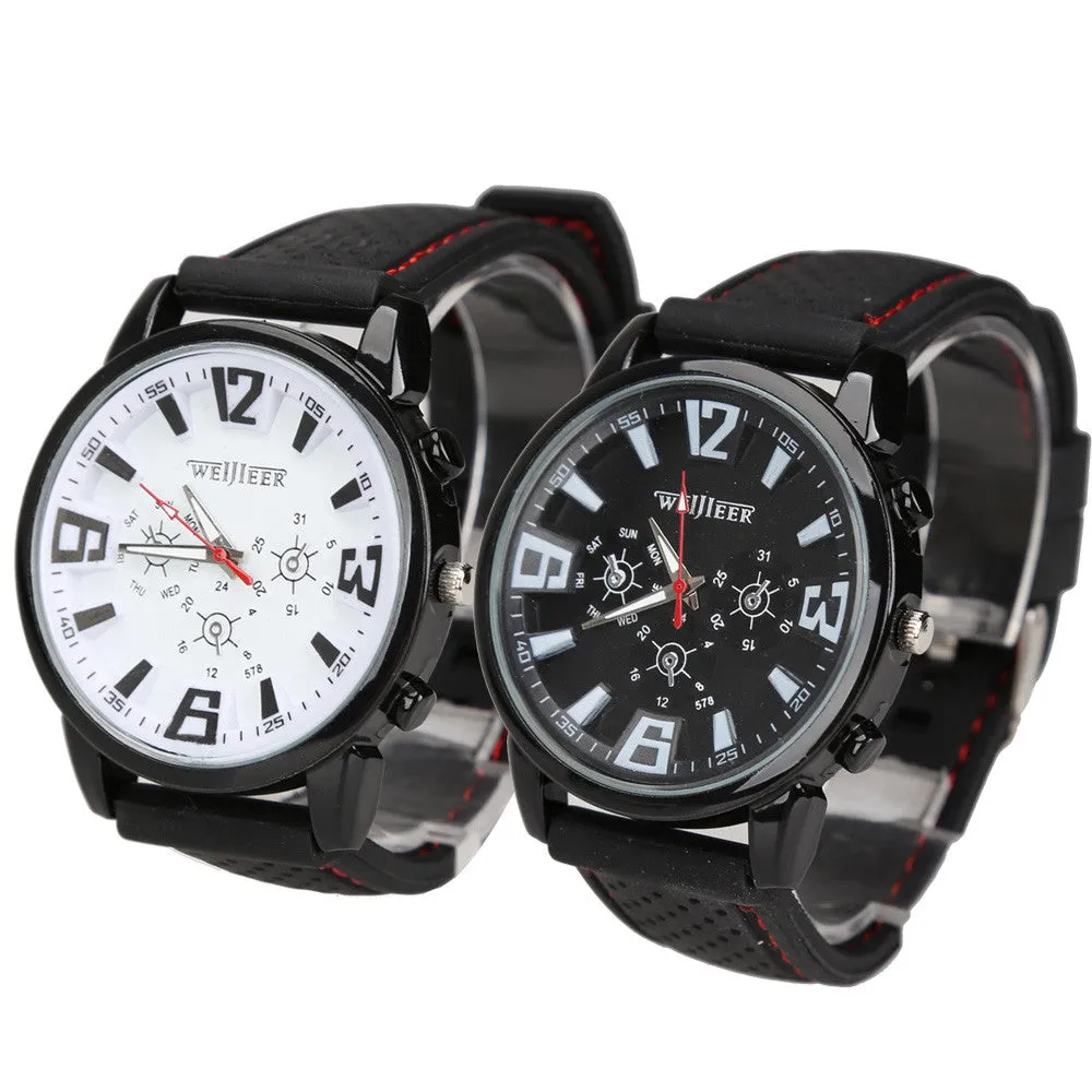 Hot Sale Mens Silicon Strap Sports Wristwatch Casual Men Watches Military Wrist Watch