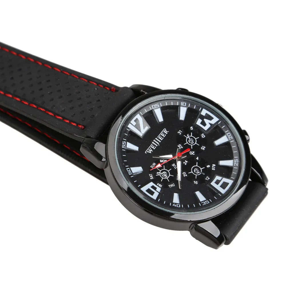 Hot Sale Mens Silicon Strap Sports Wristwatch Casual Men Watches Military Wrist Watch