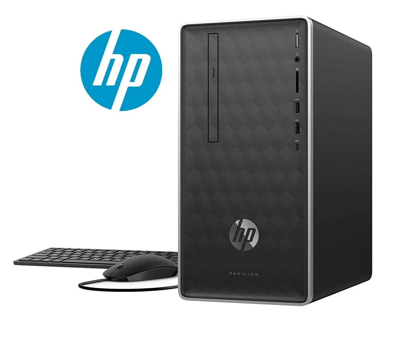 HP Pavilion 590-p0055qe  Desktop PC MT Intel Core i7-8700, 3.20GHz, 12GB RAM, 1TB HDD SATA   16GB SSD, Windows 10 Home- X6C04AA#ABA