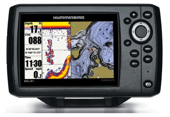 Humminbird HELIX 5 SONAR GPS Fishfinder/Plotter 5" With Navionics Gold Small