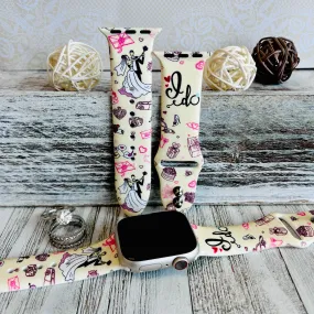 'I Do' Print Silicone Band For Apple Watch