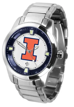 Illinois Fighting Illini Titan Steel Men’s Watch