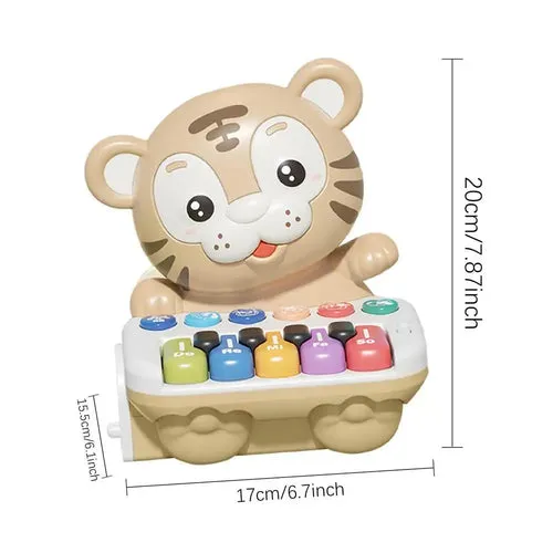 Interactive Baby Tiger Piano with Flashing Lights and Educational Fun