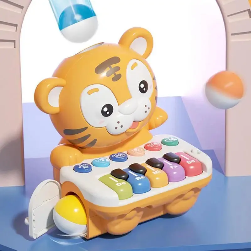 Interactive Baby Tiger Piano with Flashing Lights and Educational Fun