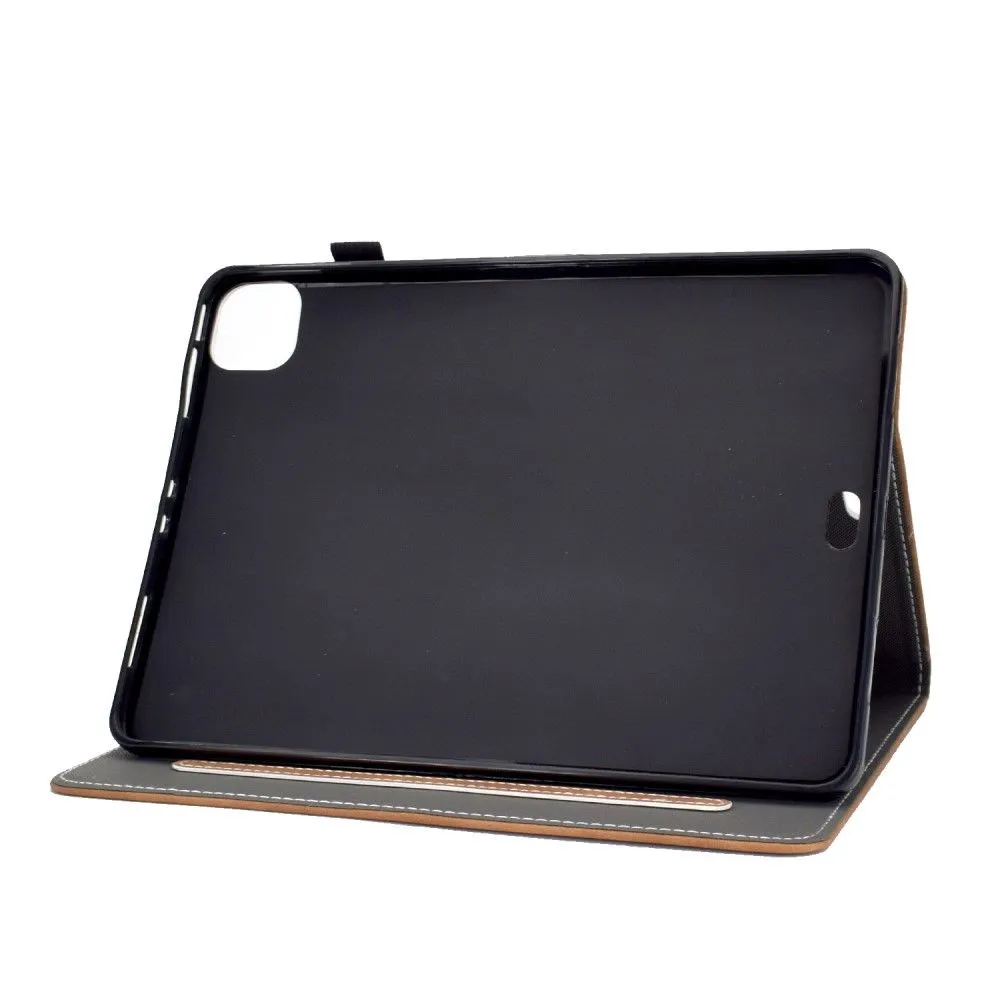 iPad Pro 11 (2021) / Air (2020) simple leather flip case - Brown