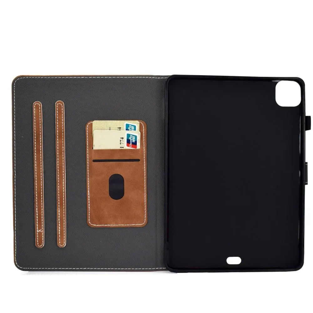 iPad Pro 11 (2021) / Air (2020) simple leather flip case - Brown