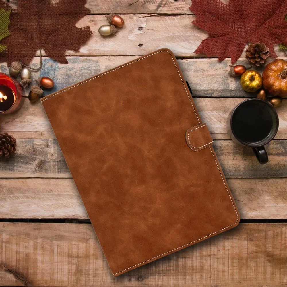 iPad Pro 11 (2021) / Air (2020) simple leather flip case - Brown