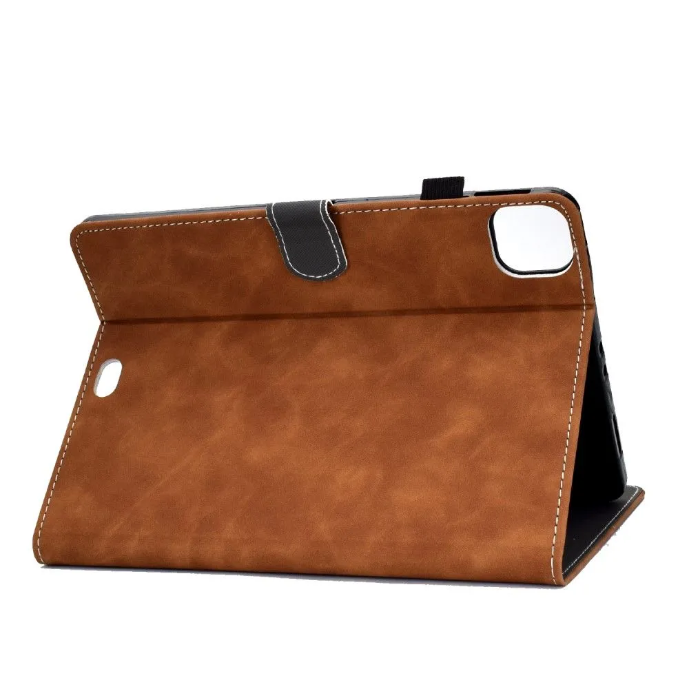 iPad Pro 11 (2021) / Air (2020) simple leather flip case - Brown