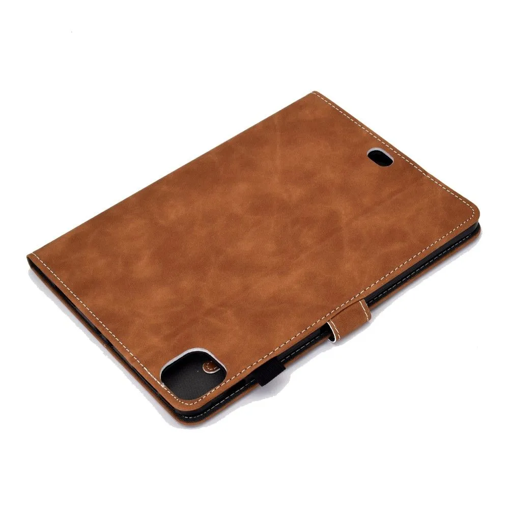 iPad Pro 11 (2021) / Air (2020) simple leather flip case - Brown