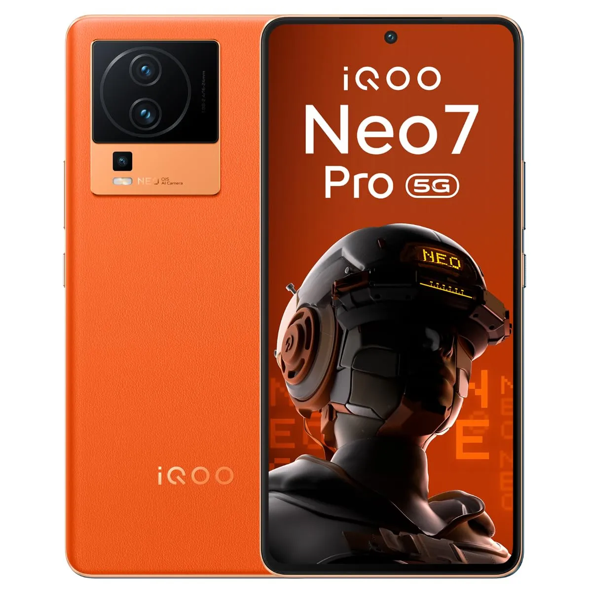 iQOO Neo 7 Pro 5G (Fearless Flame, 8Gb Ram, 128Gb Storage) | Snapdragon 8  Gen 1 | Independent Gaming Chip | Flagship 50Mp Ois Camera | Premium Leather Design, Orange