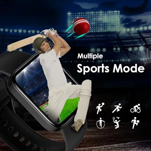 Itel Smartwatch 1ES with Large 1.7 HD IPS Display | Digital Crown | up to 15 Day Battery | IP68 Water Resistant | SpO2 & HR Sensor | 170  Watch Faces