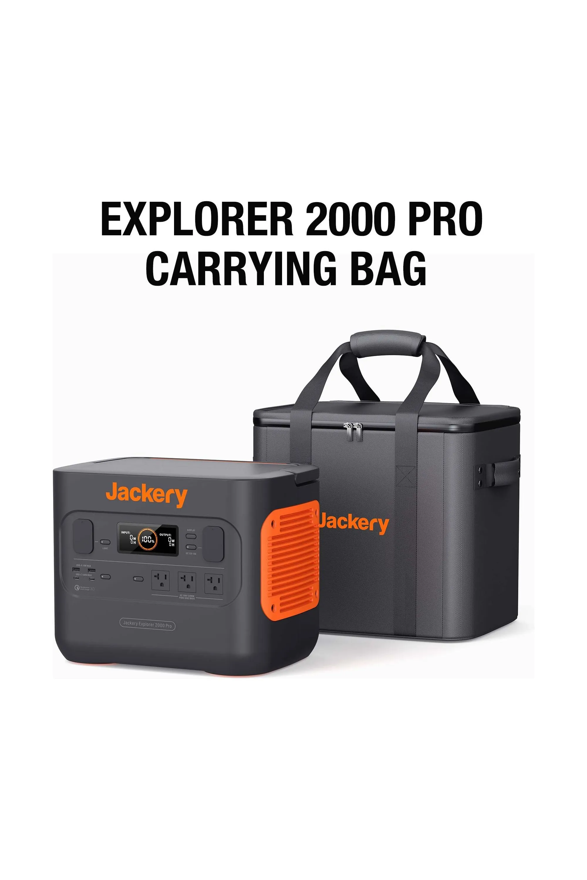 Jackery Carrying Case Bag for Explorer 2000 Pro/1500 Pro (L)