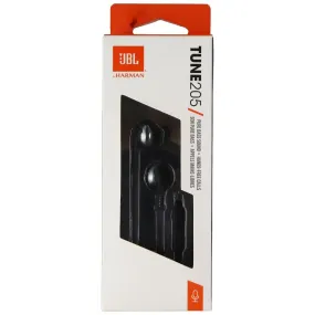 JBL TUNE 205 - In-Ear Headphone with One-Button Remote/Mic - Black