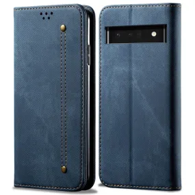 Jeans Google Pixel 6 Pro Flip case - Blue