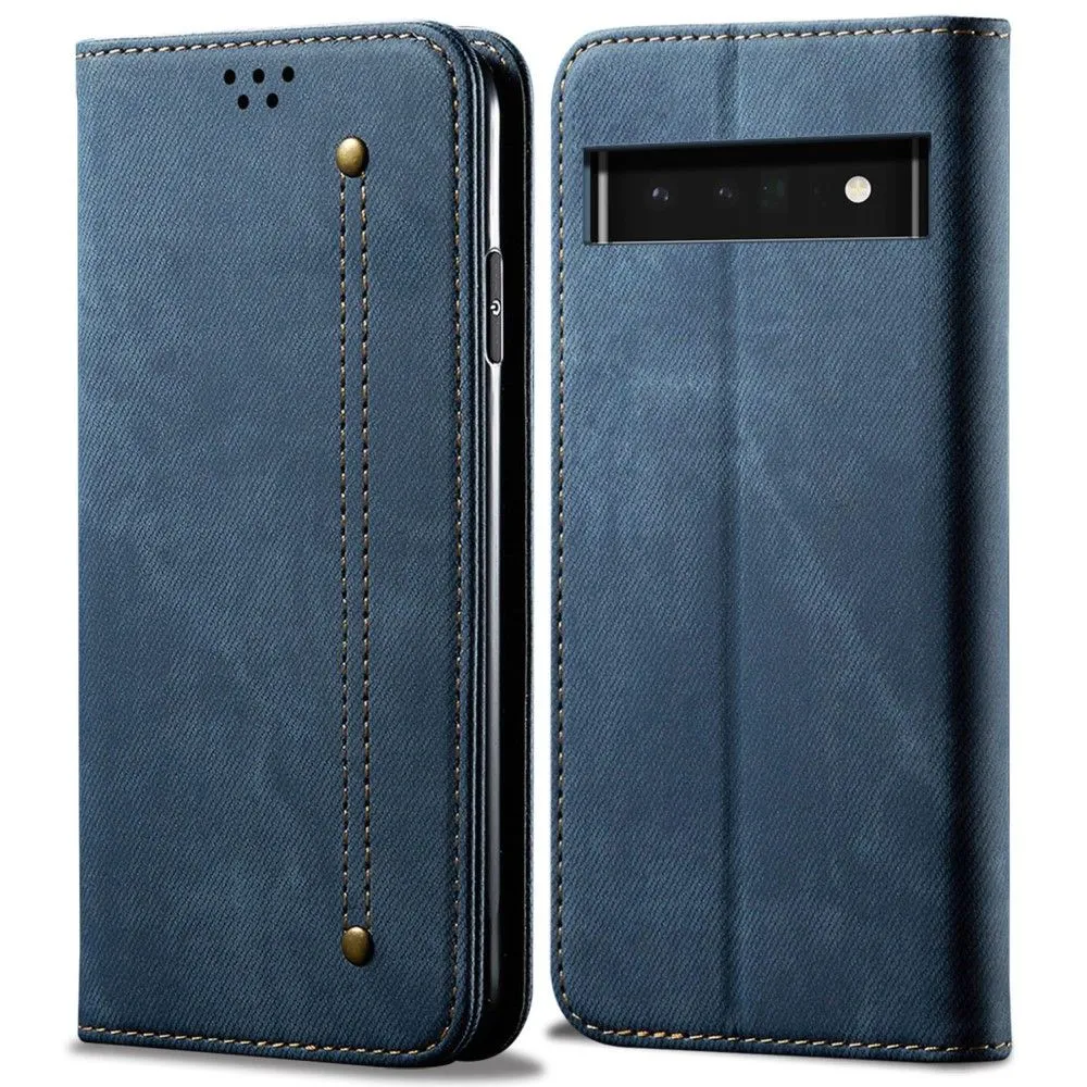 Jeans Google Pixel 6 Pro Flip case - Blue