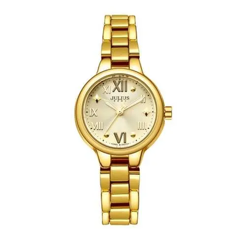 JULIUS 919 Simple Alloy Case Fashion Girls Students Quartz Wrist Watch