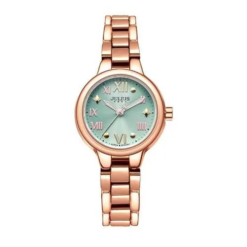 JULIUS 919 Simple Alloy Case Fashion Girls Students Quartz Wrist Watch