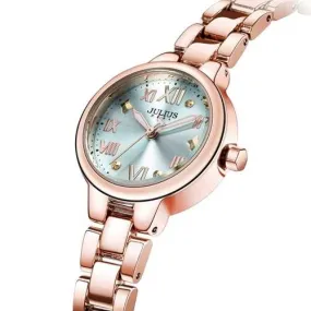 JULIUS 919 Simple Alloy Case Fashion Girls Students Quartz Wrist Watch