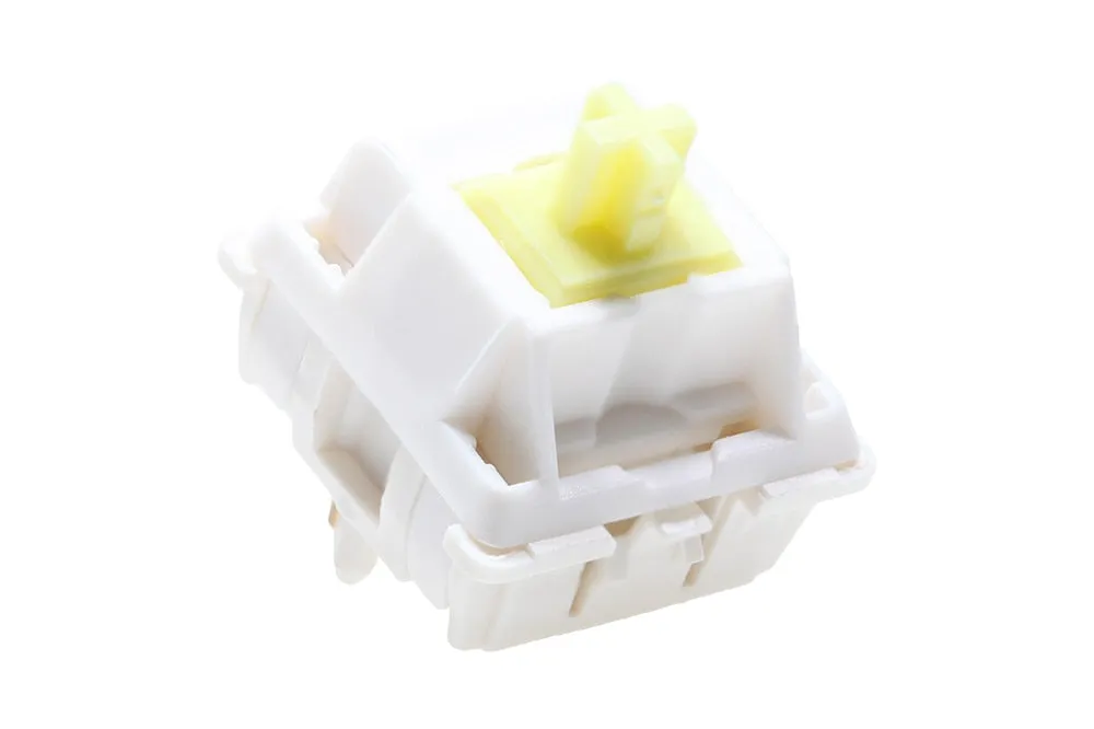 JWICK Molly Linear Switch Tactile 5pin SMD 62g mx switch for mechanical keyboard 60m Nylon P3 Long Spring Yellow White Lubed