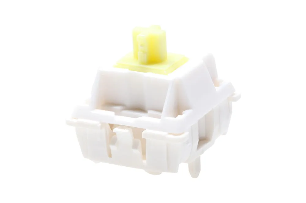 JWICK Molly Linear Switch Tactile 5pin SMD 62g mx switch for mechanical keyboard 60m Nylon P3 Long Spring Yellow White Lubed