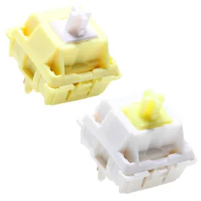 JWICK Molly Linear Switch Tactile 5pin SMD 62g mx switch for mechanical keyboard 60m Nylon P3 Long Spring Yellow White Lubed