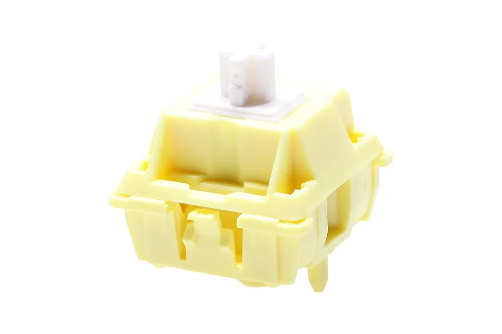 JWICK Molly Linear Switch Tactile 5pin SMD 62g mx switch for mechanical keyboard 60m Nylon P3 Long Spring Yellow White Lubed