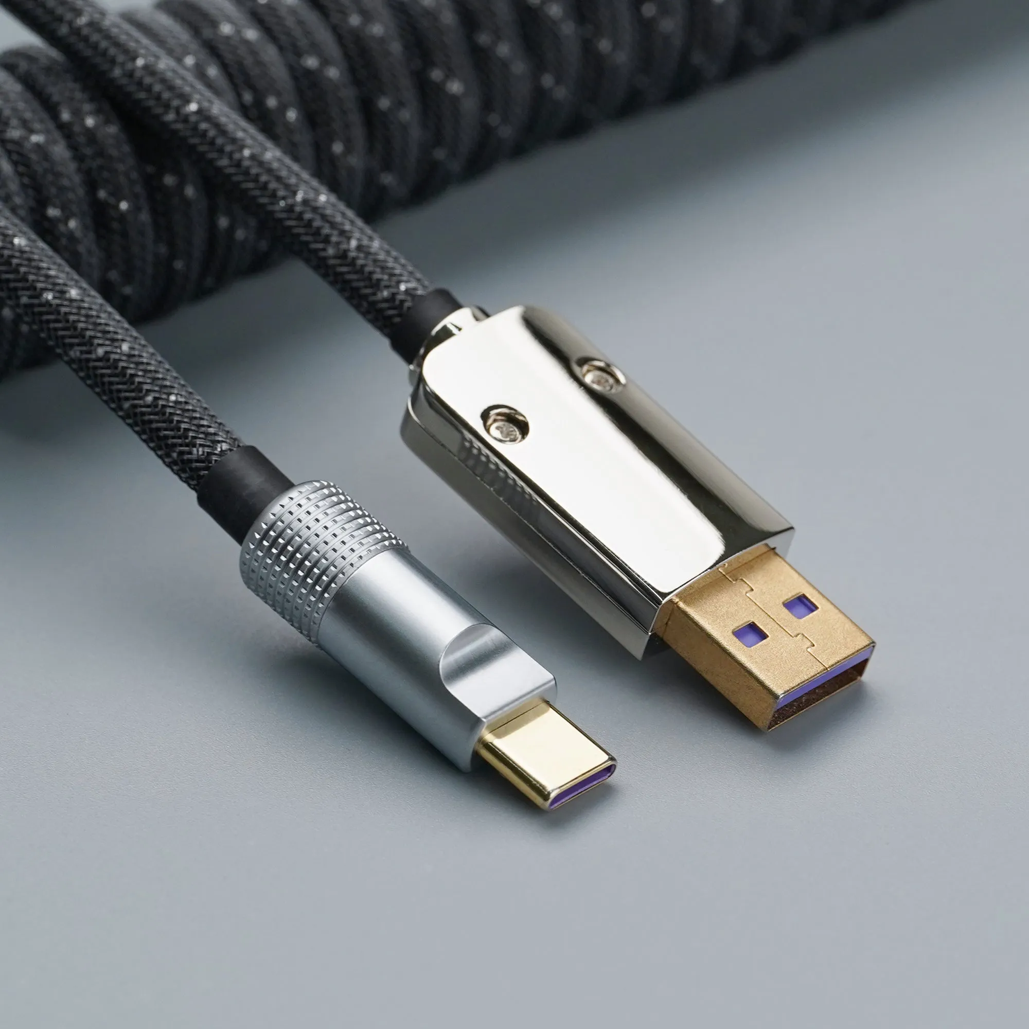 KBDfans Black Handmade Custom Mechanical Keyboard USB-C Cable 2.0