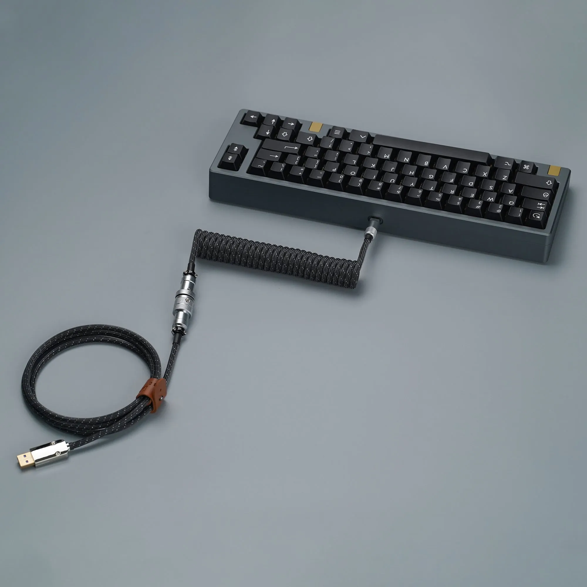 KBDfans Black Handmade Custom Mechanical Keyboard USB-C Cable 2.0